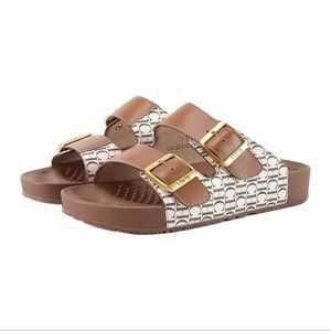 Luxury Summer Slippers Women's Shoes Low Heel Massage insole Comfortable.